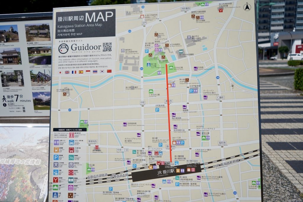 掛川駅のマップ